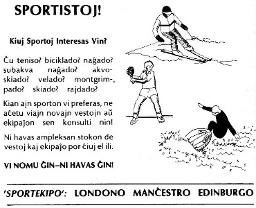 reklamo, Teach Yourself Esperanto, 3a eldono, 1992